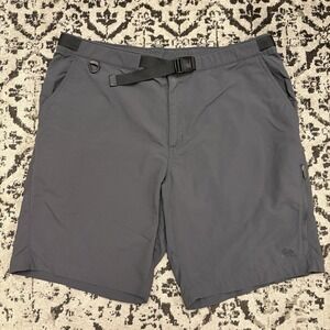 Nike ACG Hiking Shorts 38 Black Nylon Belted Cargo Pockets Lightweight Outdoor